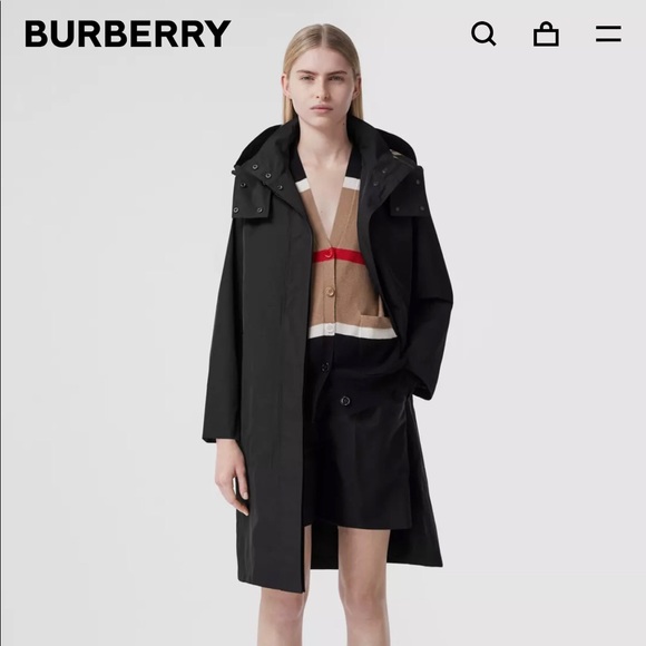 Burberry Detachable Hood Car Coat